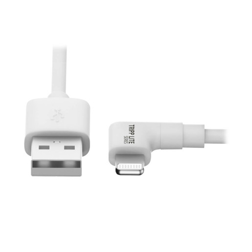 Lightning USB Charge Cable RA White 1.8M