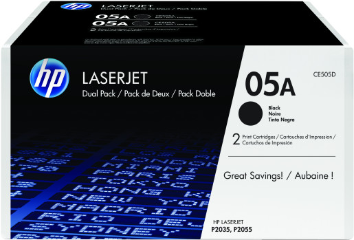 Hp Ce505D (05A)Blk Toner 2.3K Twin