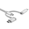 Cable USB - Micro-USB USB-C Lightning 2m