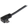0.5m Right Angle Micro USB Cable - 24AWG