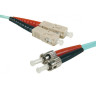Fiber OM3 50/125 Aqua LSZH SC/ST 0.5m Fiber OM3 50/125 Aqua LSZH SC/ST 0.5m
