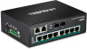 10-Port Hard Indus Gig PoE+ DINR Switch