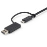 3ft Hybrid USB-C Cable w/ USB-A Adapter