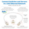 Cat6a Antibacterial Slim UTP RJ45 0.31m