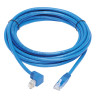 Cat6 Down Right Angle Slim M/M Blue 6M