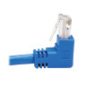 Cat6 Down Right Angle Slim M/M Blue 6M