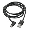 USB-A Male to Right Angle USB-C Male 2M