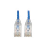 Cat6 Gigabit Snagless UTP Slim BLU 2.13m