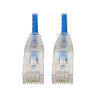 Cat6 Snagless MLD Slim Patch BLU 15.2cm