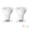 Philips HueW 5.2W GU10 2P UK
