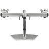 Dual-Monitor Stand - Horizontal - Silver