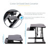Corner Sit Stand Desk Converter 35x21in