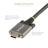 1m Side Screw Locking USB C Cable 10Gbps