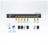 8xCombo 1U Slideway 17 LCD KVMP Switch