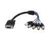 1' Coax HD15 VGA-5 BNC Monitor Cable