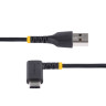 6ft USB A To C Charging Cable Angled