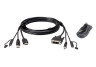 DVI-HDMI SingleDisplay KVM cable set 2M