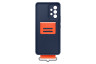 A53 5G Silicone Cover with Strap Navy