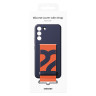 S22+ Silicone Cover with Strap Navy