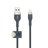 USB-A To LTG_Braided Silicon 2M Blue