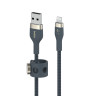 USB-A To LTG_Braided Silicon 2M Blue