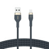 USB-A To LTG_Braided Silicon 2M Blue
