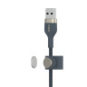 USB-A To LTG_Braided Silicon 2M Blue