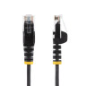 Cable - Black Slim CAT6 Patch Cord 2.5m