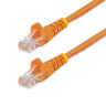 Orange Snagless Cat5e Patch Cable 0.5m