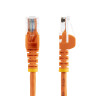 Orange Snagless Cat5e Patch Cable 0.5m