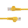 Yellow Snagless Cat5e Patch Cable 0.5m