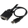 2 Port USB VGA Cable KVM Switch