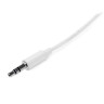 3m White Slim Stereo Audio Cable