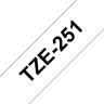 TZE251 Black On White Label Tape