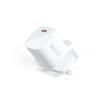 30w Gan Mini USB-C UK Plug - White