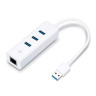 3-Port USB 3.0 Hub GB Ethernet Adapter