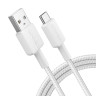 322 USB-A- USB-C Cable Nylon 1.8M White 322 USB-A- USB-C Cable Nylon 1.8M White