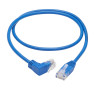 Cat6 Up Right Angle Slim UTP Blue 0.91M