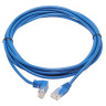 Cat6 Down Rght Angle Slim UTP Blue 3.05M