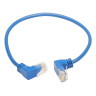 Cat6 Up Down Angle Slim UTP Blue 0.31M