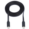 USB-C Flat Cable M/M Thndrblt 3 Blk 1.8M