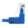 Cat6 Up Down Angle Slim UTP Blue 4.57 M