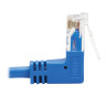 Cat6 Up Down Angle Slim UTP Blue 4.57 M