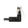 Cat6 Snagless Rt-Angle Slim Black 0.61 m