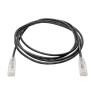 Cat6 Gigabit Snagless UTP Slim BLK 1.52m