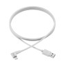 Lightning USB Charge Cable RA White 1.8M