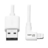 Lightning USB Charge Cable RA White 1.8M