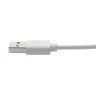 Lightning USB Charge Cable RA White 1.8M
