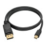 MINI DP TO DP ADAPTER 4K M/M BLACK 0.91M