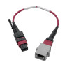 MTP/MPO BASE-8 FIBER ADAPTER OM4 C TO B